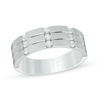 Thumbnail Image 0 of Men's 1/3 CT. T.W. Diamond Nine Stone Anniversary Band in 10K White Gold