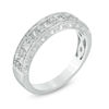 Thumbnail Image 1 of 1/2 CT. T.W. Princess-Cut and Round Diamond Alternating Wedding Band in 14K White Gold