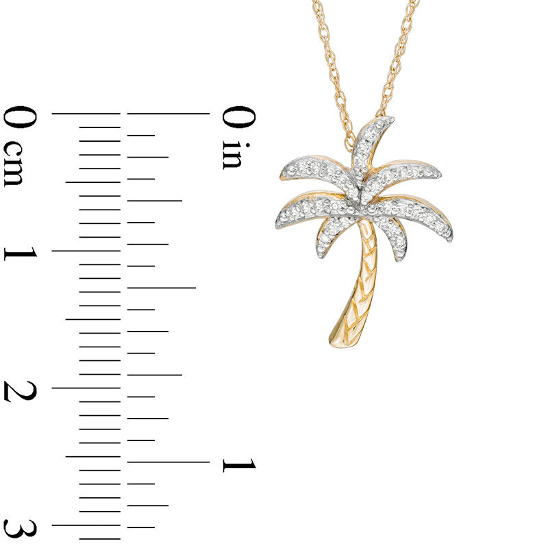 JENNIFER MEYER Large Palm Tree 18-karat gold diamond necklace | NET-A-PORTER