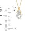 Thumbnail Image 2 of 1/10 CT. T.W. Diamond Mermaid Pendant in 10K Gold