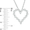 Thumbnail Image 2 of 1/2 CT. T.W. Diamond Heart Pendant in 10K White Gold