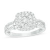 Thumbnail Image 1 of 1/2 CT. T.W. Diamond Double Frame Ring in 10K White Gold