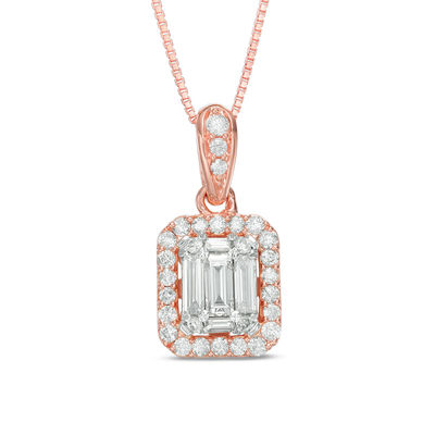 1/2 CT. T.W. Composite Baguette Diamond 