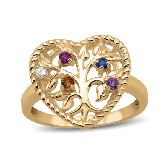 Family tree ring with birthstones sale