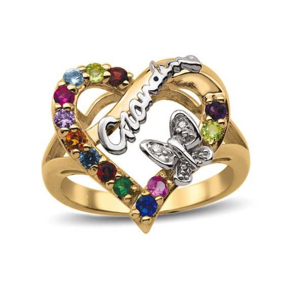 PEPE HEART STONE ENAMEL RING – avec new york