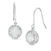 Thumbnail Image 0 of 6.0mm Lab-Created Opal Drop Earrings in Sterling Silver