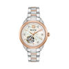 Thumbnail Image 0 of Ladies' Bulova Automatic Diamond Accent Two-Tone Watch with Mother-of-Pearl Skeleton Dial (Model: 98P170)