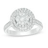 Thumbnail Image 1 of 3/4 CT. T.W. Diamond Triple Frame Ring in 10K White Gold