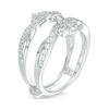 Thumbnail Image 1 of 1/2 CT. T.W. Diamond Double Crown Solitaire Enhancer in 14K White Gold