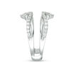 Thumbnail Image 4 of 1/2 CT. T.W. Diamond Double Crown Solitaire Enhancer in 14K White Gold
