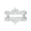 Thumbnail Image 4 of 1/2 CT. T.W. Diamond Double Crown Solitaire Enhancer in 14K White Gold