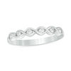 Thumbnail Image 1 of 1/5 CT. T.W. Diamond Twist Anniversary Band in 10K White Gold