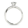 Thumbnail Image 2 of 1/2 CT. T.W. Composite Diamond Square Bypass Twist Shank Engagement Ring in 14K White Gold