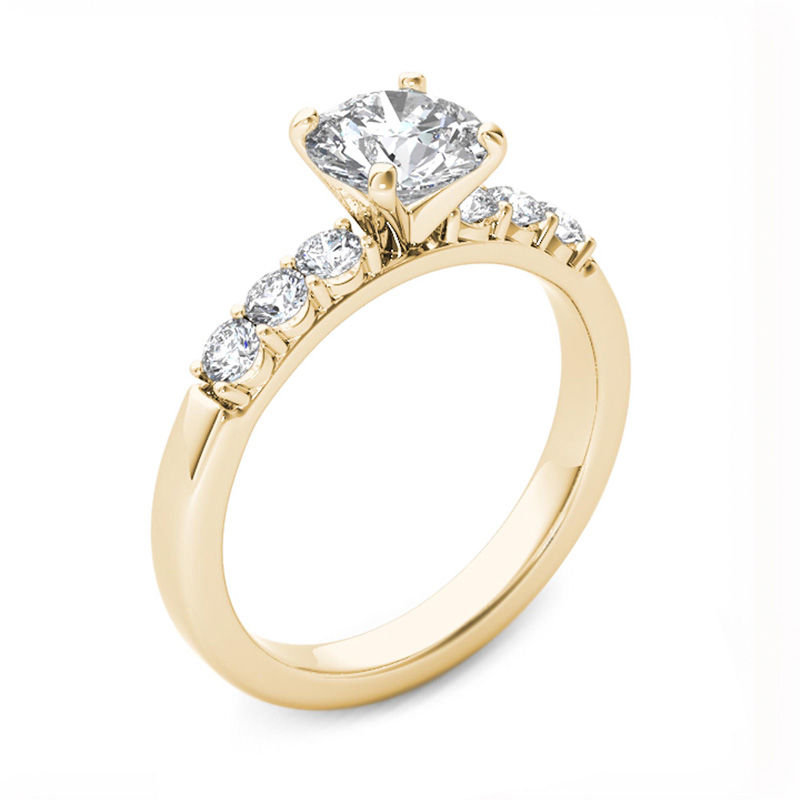 Main Image 2 of 1 CT. T.W. Diamond Seven Stone Engagement Ring in 14K Gold