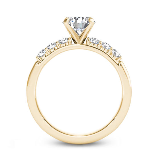 1 CT. T.w. Diamond Seven Stone Engagement Ring in 14K Gold