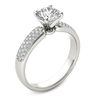 Thumbnail Image 2 of 1-1/5 CT. T.W. Diamond Triple Row Engagement Ring in 14K White Gold