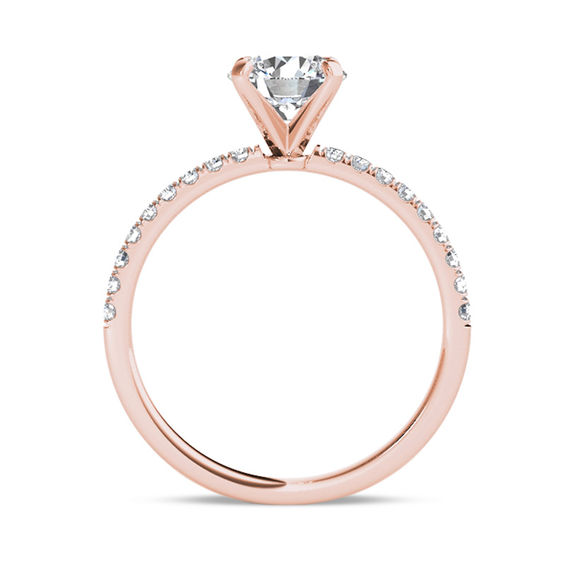 1-1/5 CT. T.w. Diamond Engagement Ring in 14K Rose Gold