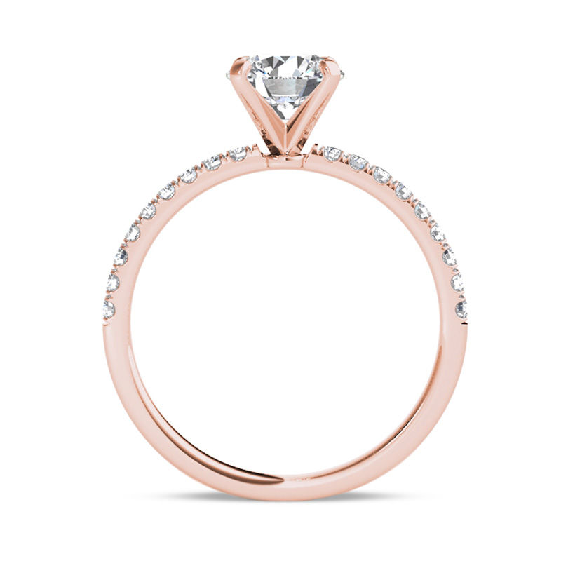 1-1/5 CT. T.W. Diamond Engagement Ring in 14K Rose Gold