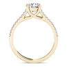 Thumbnail Image 2 of 1-1/5 CT. T.W. Diamond Double Row Split Shank Engagement Ring in 14K Gold