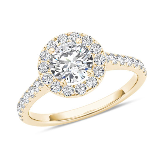 1-1/5 CT. T.w. Diamond Frame Engagement Ring in 14K Gold