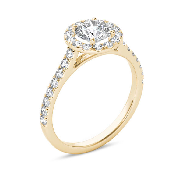 1-1/5 CT. T.w. Diamond Frame Engagement Ring in 14K Gold