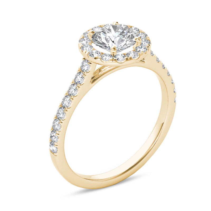 1-1/5 CT. T.W. Diamond Frame Engagement Ring in 14K Gold