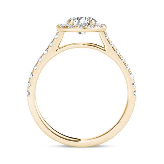1-1/5 CT. T.w. Diamond Frame Engagement Ring in 14K Gold
