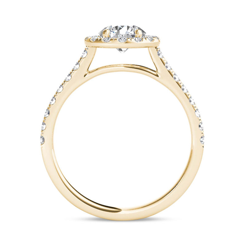 1-1/5 CT. T.W. Diamond Frame Engagement Ring in 14K Gold