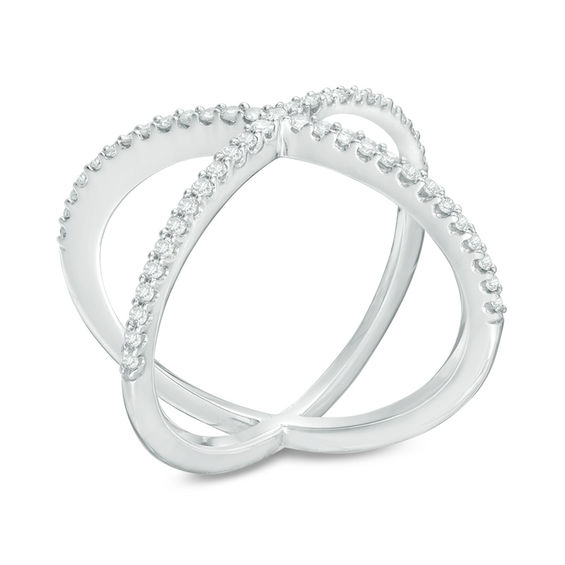 1/3 CT. T.w. Diamond Orbit Ring in 10K White Gold