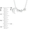 Thumbnail Image 1 of Diamond Accent Moon and Stars Necklace in Sterling Silver