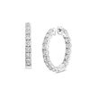 Thumbnail Image 0 of 3 CT. T.W. Diamond Inside-Out Hoop Earrings in 14K White Gold (J/I1)