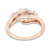 Thumbnail Image 2 of 3/4 CT. T. W. Diamond Past Present Future® Bypass Engagement Ring in 14K Rose Gold