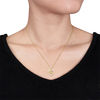 Thumbnail Image 2 of Diamond Accent "Mom" Heart Pendant in 10K Gold - 17"