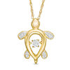 Thumbnail Image 1 of Diamond Accent Turtle Pendant in 10K Gold
