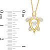 Thumbnail Image 2 of Diamond Accent Turtle Pendant in 10K Gold