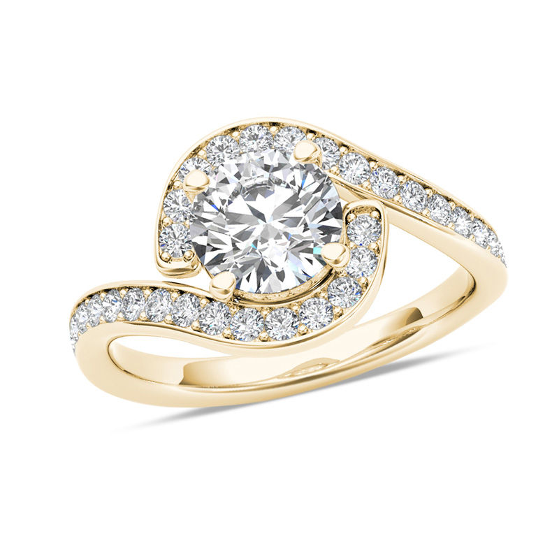 1-1/2 CT. T.W. Diamond Bypass Engagement Ring in 14K Gold