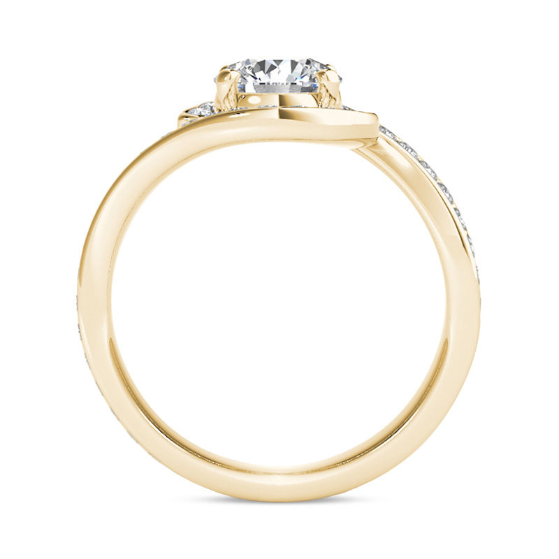 1-1/2 CT. T.W. Diamond Bypass Engagement Ring in 14K Gold