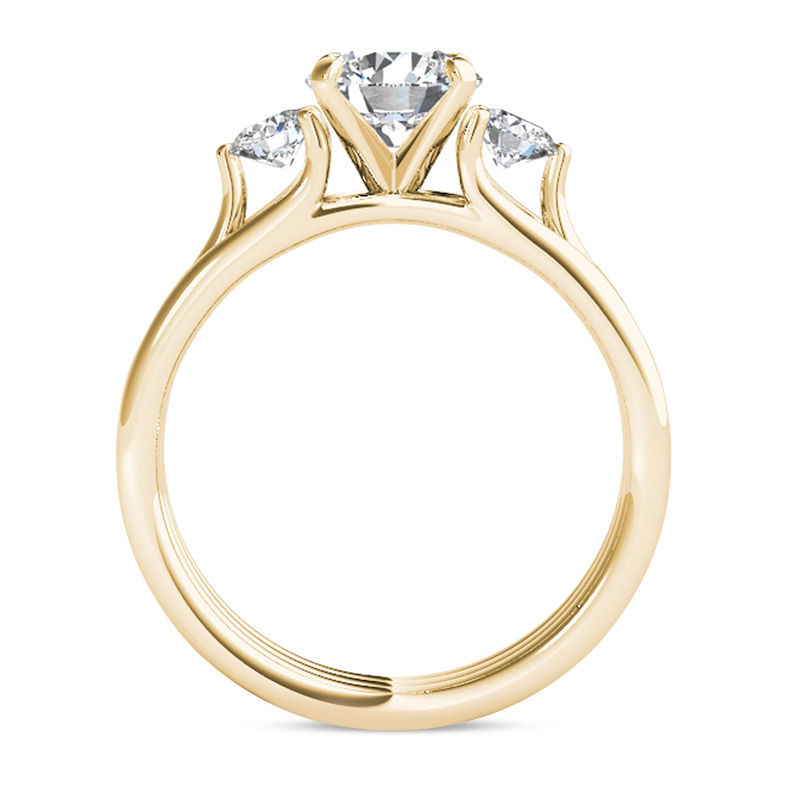 1-1/2 CT. T.W. Diamond Three Stone Engagement Ring in 14K Gold