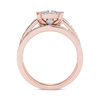 Thumbnail Image 2 of 1-1/2 CT. T.W. Diamond Frame Channel Bridal Set in 14K Rose Gold