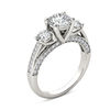 Thumbnail Image 2 of 1-3/4 CT. T.W. Diamond Three Stone Engagement Ring in 14K White Gold