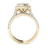 Thumbnail Image 3 of 2 CT. T.W. Composite Diamond Square Frame Three Piece Bridal Set in 14K Gold
