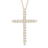 Thumbnail Image 1 of 1 CT. T.W. Diamond Cross Pendant in 14K Gold