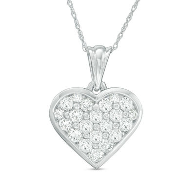1 CT. T.W. Composite Diamond Heart 