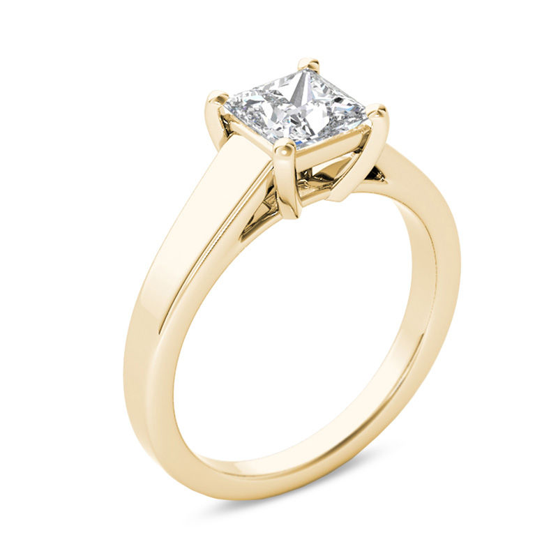 1 CT. Princess-Cut Diamond Solitaire Engagement Ring in 14K Gold (I/I1)