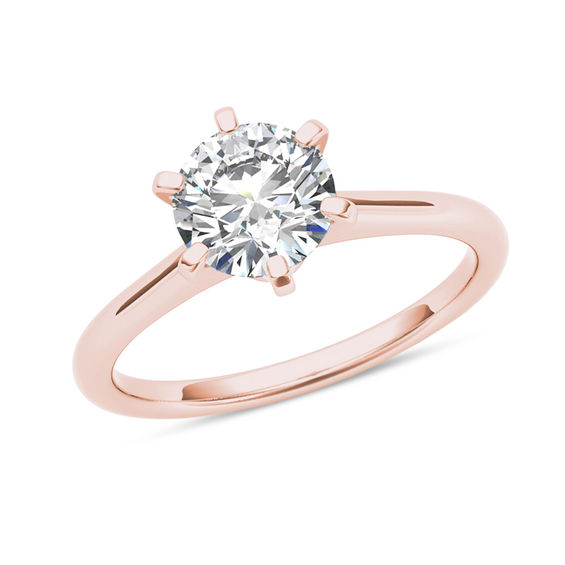 1 CT. Diamond Solitaire Engagement Ring in 14K Rose Gold (I/I1) 1 CT. Diamond Solitaire Engagement Ring in 14K Rose Gold (I/I1)