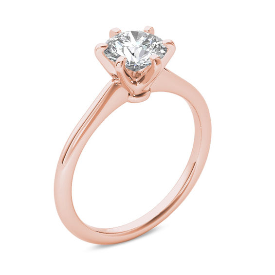 1 CT. Diamond Solitaire Engagement Ring in 14K Rose Gold (I/I1) 1 CT. Diamond Solitaire Engagement Ring in 14K Rose Gold (I/I1)