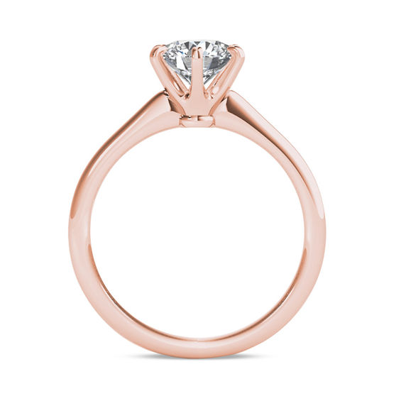 1 CT. Diamond Solitaire Engagement Ring in 14K Rose Gold (I/I1) 1 CT. Diamond Solitaire Engagement Ring in 14K Rose Gold (I/I1)