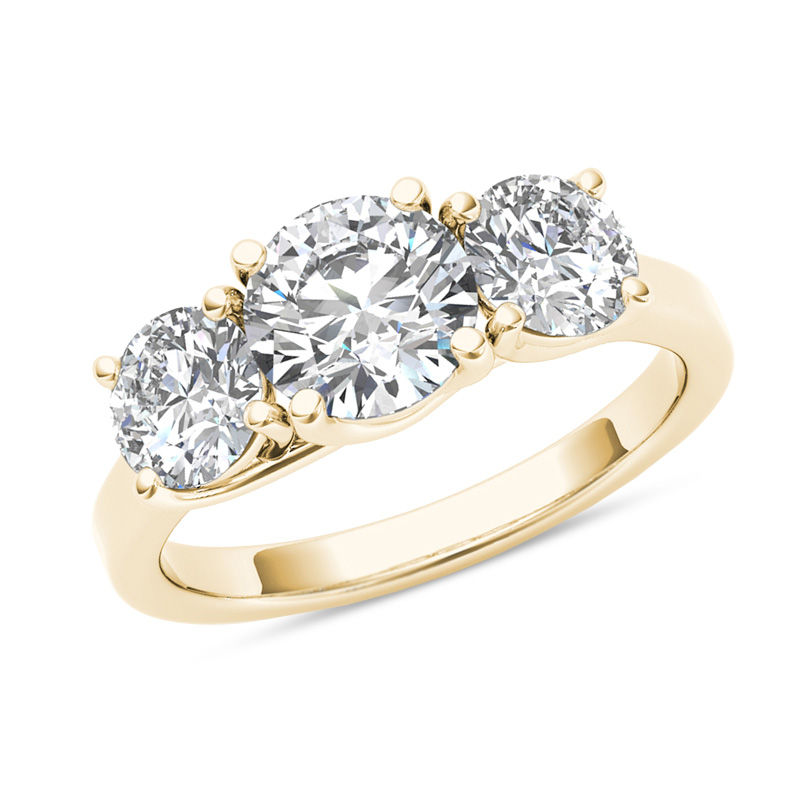 2 CT. T.W. Diamond Three Stone Engagement Ring in 14K Gold