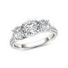 Thumbnail Image 0 of 2-1/5 CT. T.W. Diamond Three Stone Vintage-Style Engagement Ring in 14K White Gold