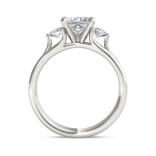 1-1/2 CT. T.W. Princess-Cut Diamond Three Stone Engagement Ring in 14K ...